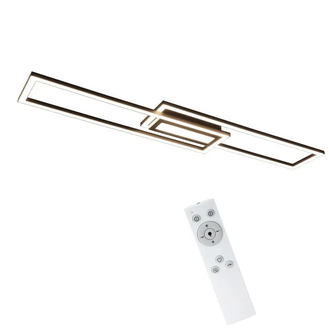 Nettlife Hardin LED Deckenleuchte aus Metall Schwarz L 95 cm