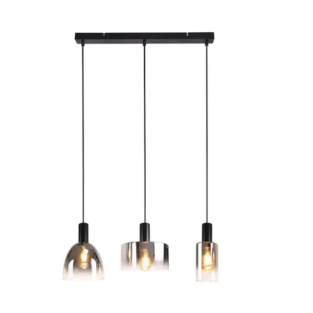 NETTLIFE Pendelleuchte aus L181cm Schwarz B63cm Modell P101270450ZY
