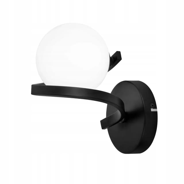 NETTLIFE Wandleuchte aus L10cm Schwarz