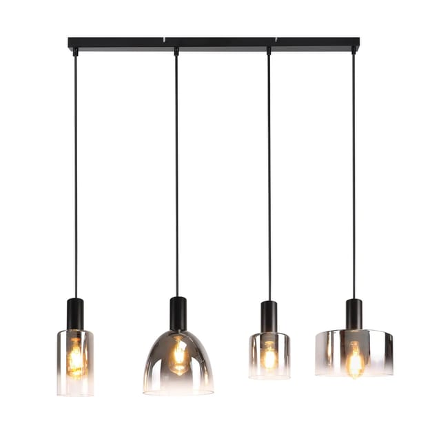 NETTLIFE Pendelleuchte aus L181cm Schwarz B86cm Modell P101270478ZY