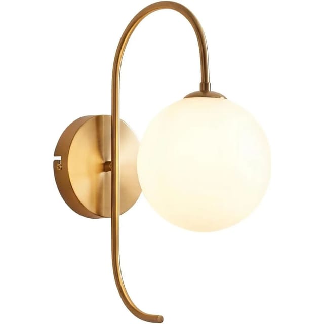 Nettlife Gera II Wandleuchte aus Metall L 26 Golden
