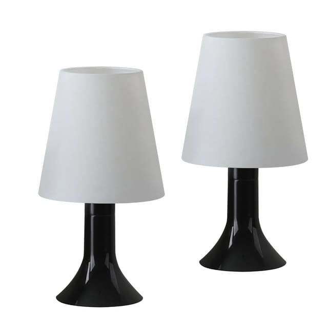 NETTLIFE Tischlampe aus Kunststoff L13cm Schwarz