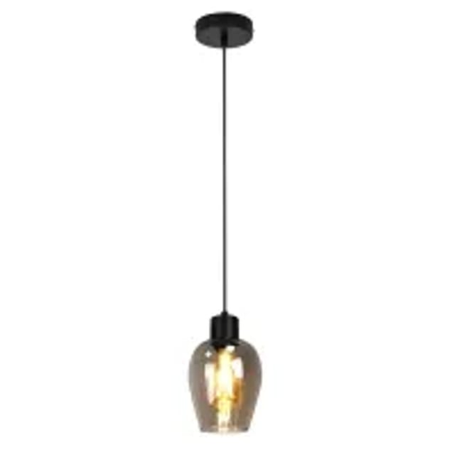 NETTLIFE Pendelleuchte aus Metall L120cm Schwarz B10cm