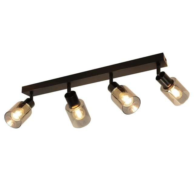 NETTLIFE Deckenleuchte aus Metall L56cm Schwarz