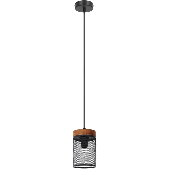 Nettlife Yaws Pendelleuchte aus Metall Schwarz L 10 cm