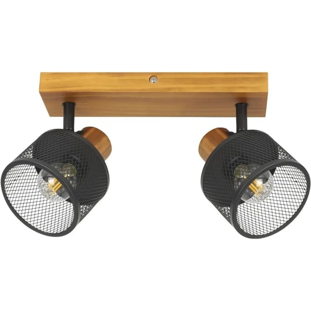 Nettlife Yarger LED Deckenstrahler aus Metall Braun L 18 cm
