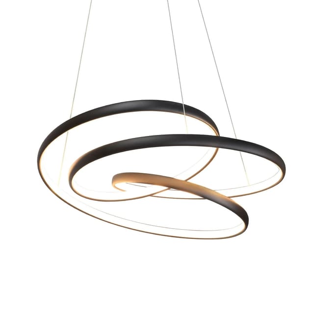 Nettlife Lipski Pendelleuchte aus Metall Schwarz L 50 cm