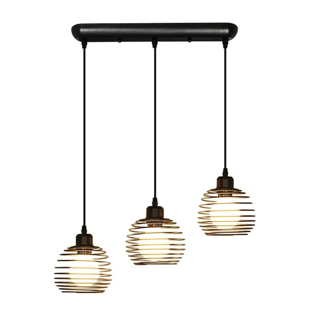 NETTLIFE Tischlampe aus Metall L144cm Schwarz