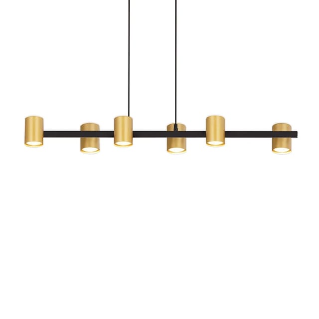 NETTLIFE Pendelleuchte aus Metall L155cm Schwarz