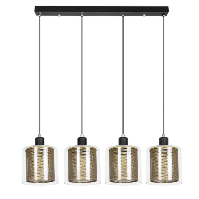 NETTLIFE Pendelleuchte aus Metall L150cm Gold