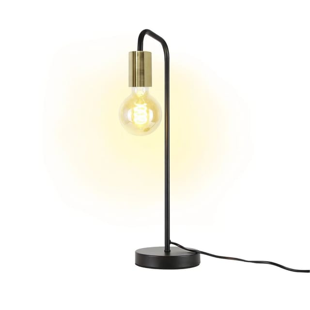 NETTLIFE Tischlampe aus Metall L22cm Schwarz
