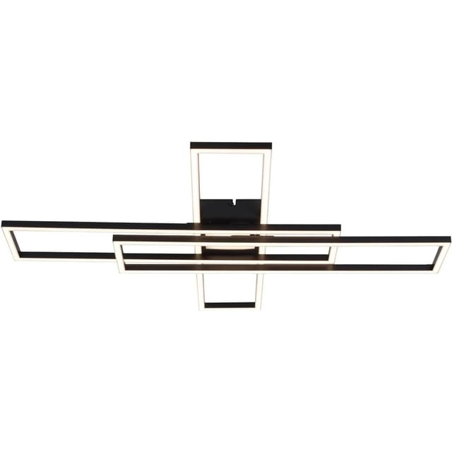 Nettlife Andrews Deckenleuchte aus Kunststoff Schwarz L 3 cm max. 56 W