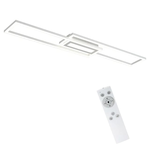 Nettlife Labounty LED Deckenleuchte aus Metall Weiß L 95 cm