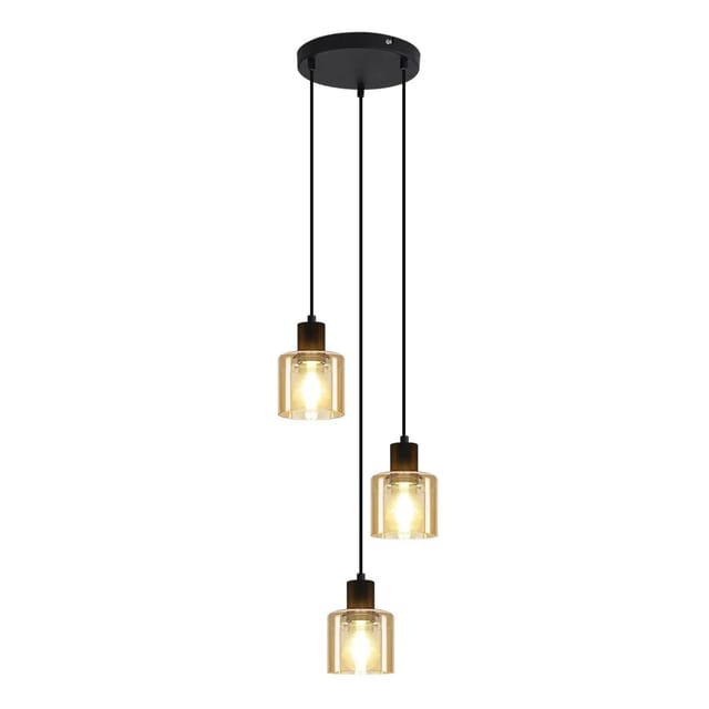 NETTLIFE Pendelleuchte aus Metall L170cm Yellow