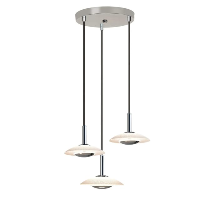 Nettlife Jimenez LED Pendelleuchte aus Metall Silber L 138 cm max. 18 W