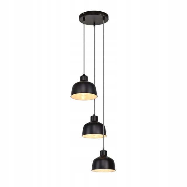 NETTLIFE Pendelleuchte aus Metall L20cm Schwarz