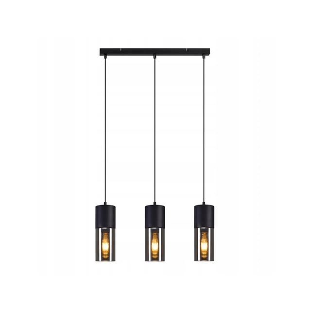 NETTLIFE LED Pendelleuchte aus Metall L180cm Schwarz