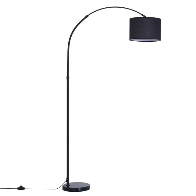 NETTLIFE Tischlampe aus Textil L181cm Weiß