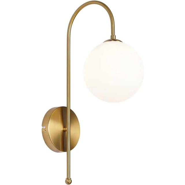 Nettlife Epstein II Wandleuchte aus Metall L 26 Golden