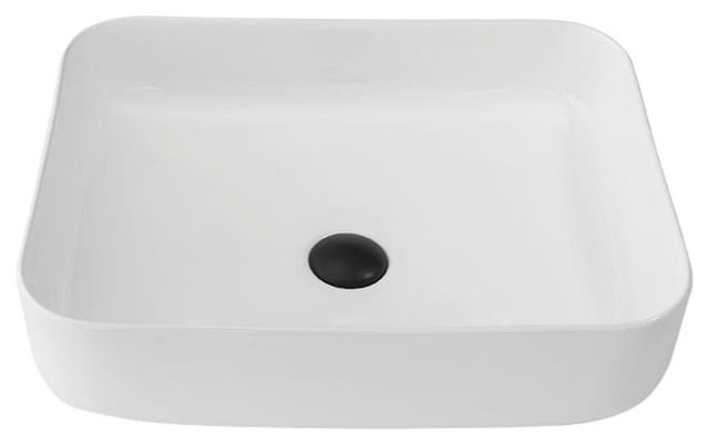 welltime Aufsatzwaschbecken Vicenza, Rechteckig, Breite 58 cm, Tiefe 46 cm, Becken, Waschbecken