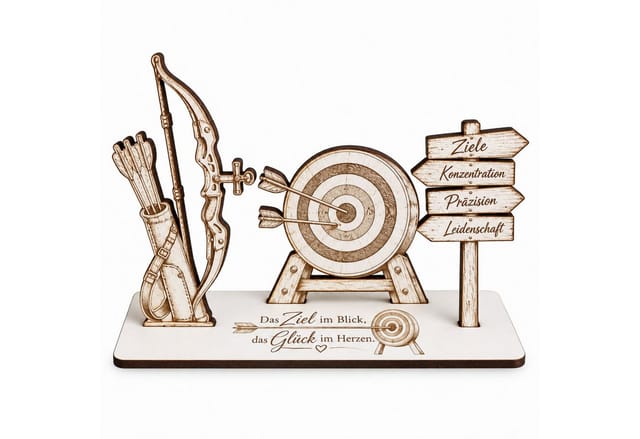 Dekolando Geschenkkarte Bogenschießen Geldgeschenk Geschenk für Bogenschützen 14x10cm
