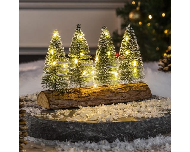 Bambelaa! LED Dekolicht Bambelaa! LED Baumstamm mit 4 Bäumen ca. 13,4 cm Weihnachtsdeko Innen