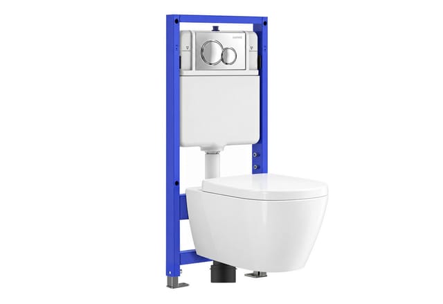 GarveeMore Vorwandelement WC WC-Komplettset Hänge WC