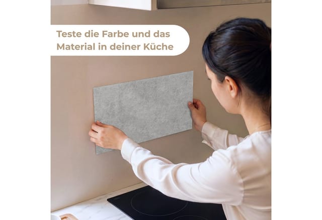 KitchenYeah Küchenrückwand Muster selbstklebend (keine Folie) Beton - Alt - Muster, (1-tlg), Spritzschutz, Küche, Rückwand, Küchenwand, Küchenfront, 30x20 cm