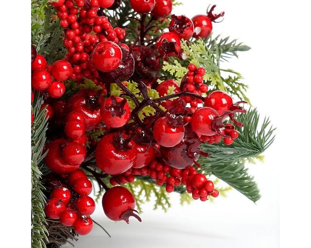 Mica Decorations Dekokranz Mica Decorations Norah Kranz rot - h11xd40cm
