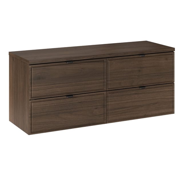 Lomadox Waschtischplatte TEMUCO-56-WALNUT, 120 cm breit in Walnuss