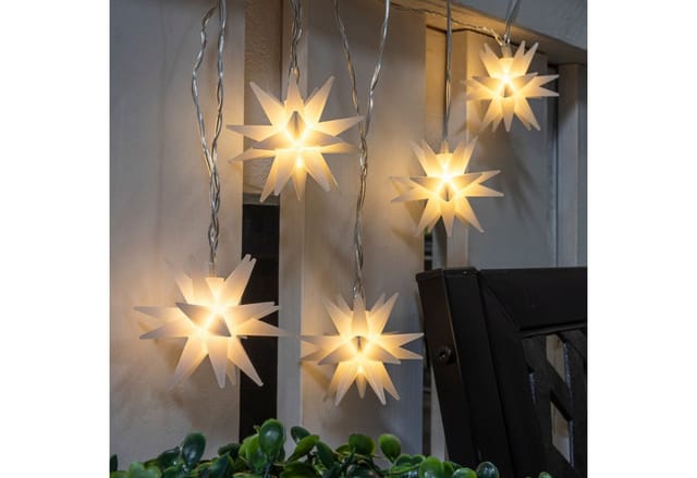 Gravidus LED-Lichterkette LED Lichterkette mit 5 Sternen Beleuchtung Weihnachten Innen Außen