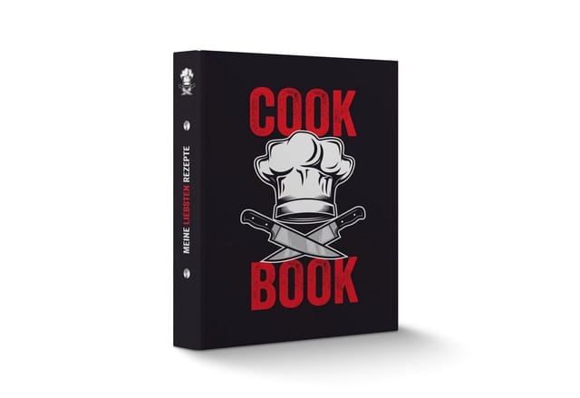 itenga Präsentationsordner itenga Rezeptordner Kochrezepte-Ringbuch DIN A5 Cook Book Kochmütze Me
