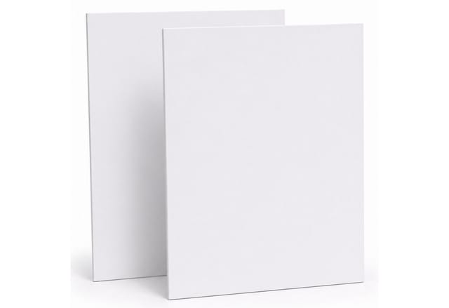 Artina Keilrahmen Malkarton, 60x80cm, Weiß, 2er Set, Malpappe, 100% Baumwolle, Leinwand, 3-fach grundiert, Grammatur: 280 g/m²