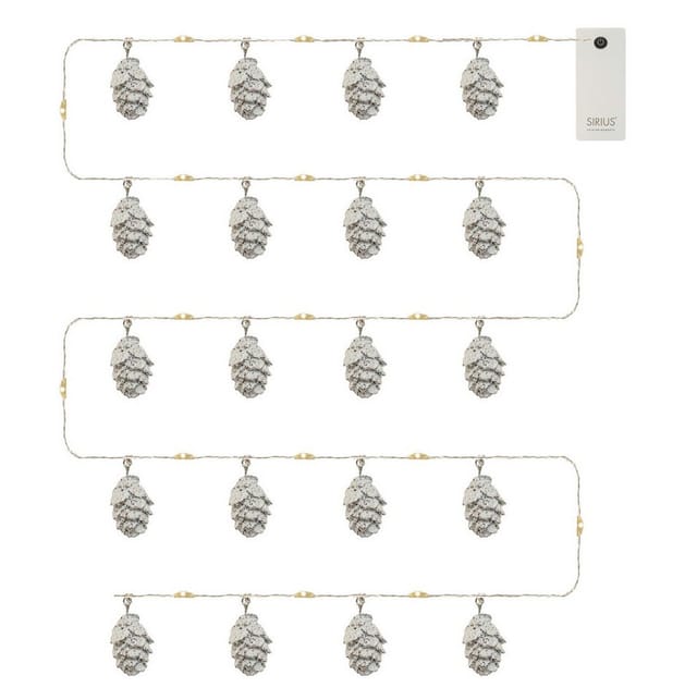 Sirius Home A/S LED-Lichterkette Tannenzapfen Molly Garland, 20-flammig