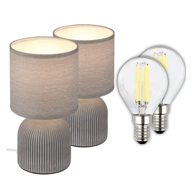 Briloner Leuchten Tischleuchte 7838024B, ohne Leuchtmittel, 2700K - Extra-Warmweiß