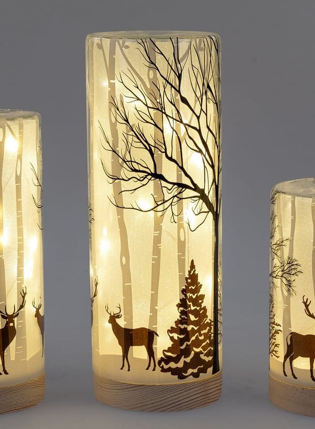 formano LED Dekolicht Nature Weihnachtsdeko, LED, Weihnachtsdeko, Natur, Hirsch, H: 25cm
