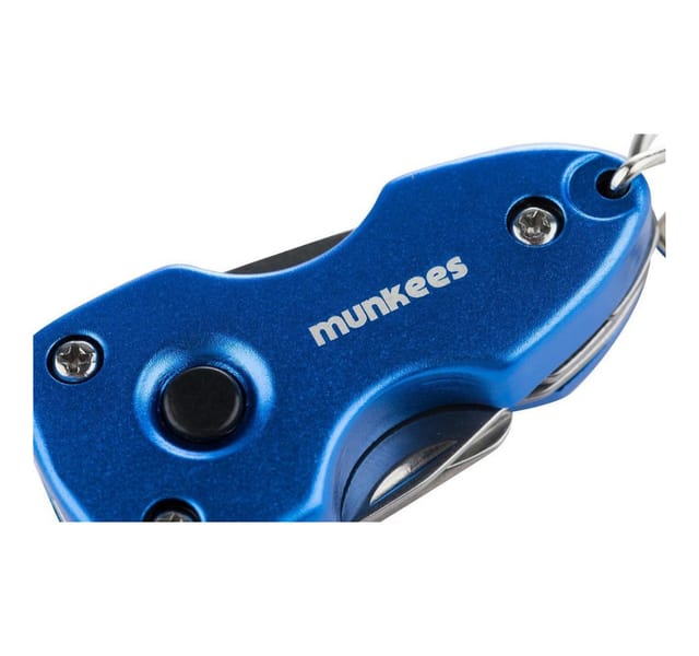 Munkees Multitool 6-in-1 Werkzeug mit LED, Flaschenöffner & Schraubendreher, Blau, (1 St)