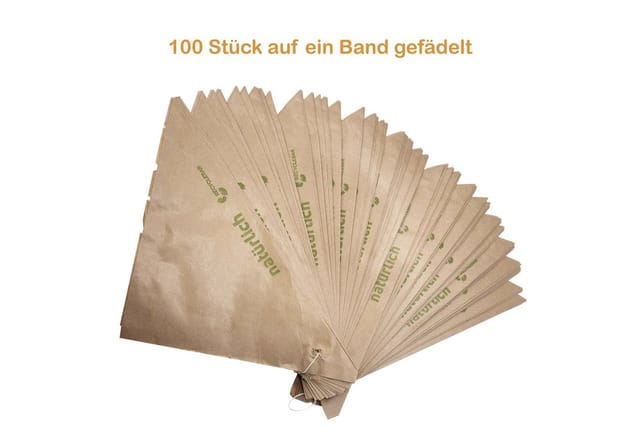 what the shop Papierspitztüten 100 Spitztüten Natur Recyclebar Braun 125g oder 250g, natürlich recyclebar
