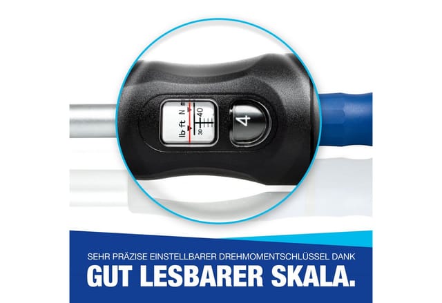 NTG Nutzfahrzeug Technik GmbH Drehmomentschlüssel 1/2" Zoll 40-210Nm + Schonnüsse für Alufelgen SET + Koffer