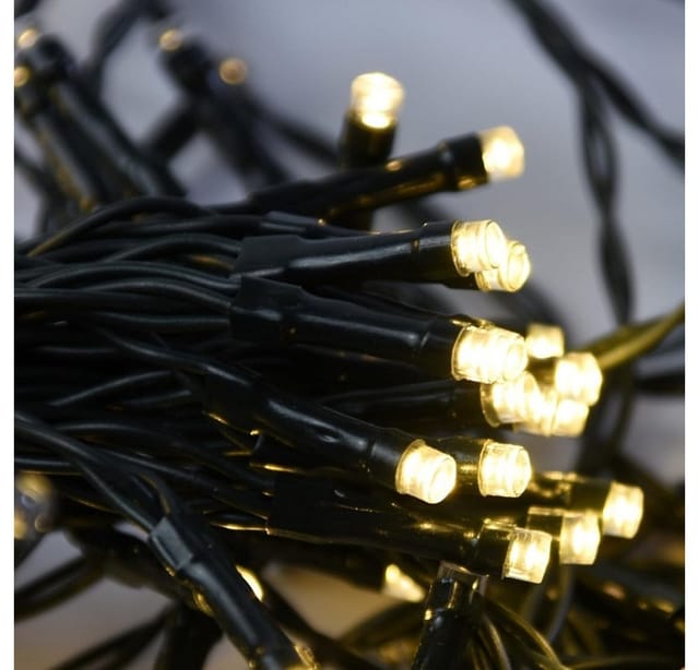 Nipach LED-Lichterkette XA11167 LED Baummantel Lichterkette 200er warmweiß 8 Stränge Funktione