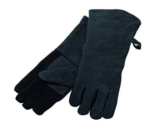 RÖSLE Grillhandschuhe Barbecue Lederhandschuhe, (Set, 2-tlg., bestehend aus zwei Grillhandschuhen), 100% Leder