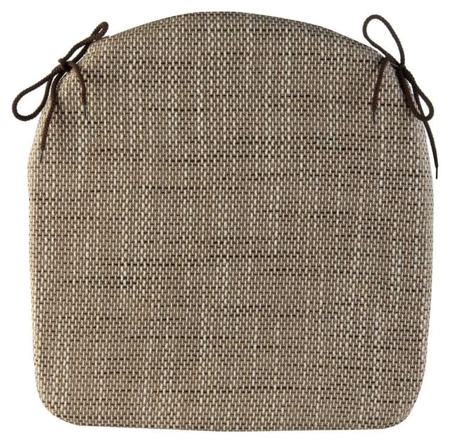 Sitzkissen Stuhlkissen TOLEDO, Braun, B 41 cm, L 43 cm