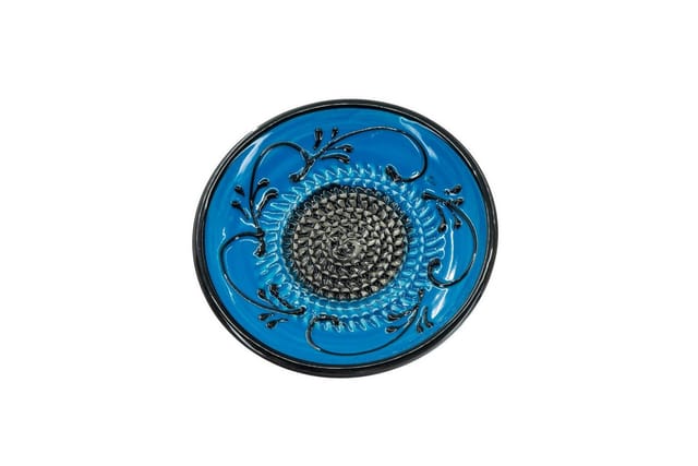 Kaladia Multireibe Reibeteller in Blau & Schwarz, Keramik, handbemalte Küchenreibe - Made in Spain