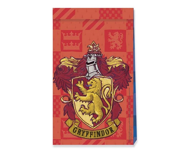 Procos Geschenkpapier Harry Potter - Geschenktüten, 4 Stück, FSC