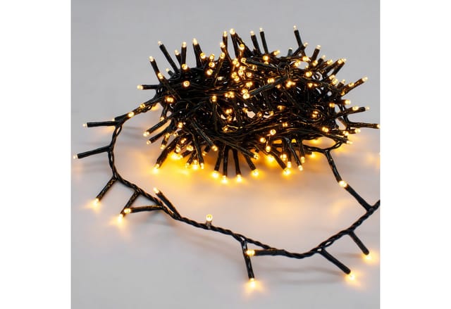 Spetebo LED-Lichterkette Outdoor Weihnachtskette soft gold, mit Timer - 8 Stunden AN / 16 Stunden AUS