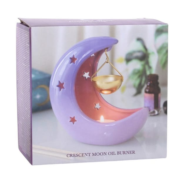 Something Different Duftlampe Crescent Moon Witchy Duftlampe in Pastell violett gothic, Crescent Moon Witchy Duftlampe in Pastell violett gothic