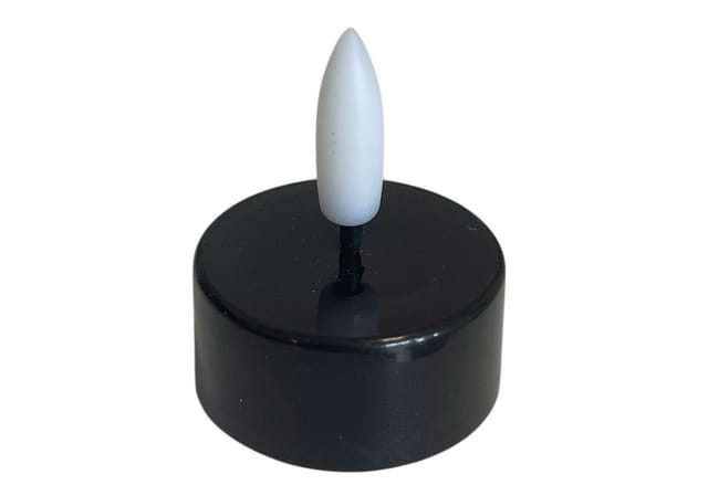 Coen Bakker Deco BV LED-Teelichter Tea Lights, Ein-/Ausschalter, LED, warmweiß, schwarz 10 St. mit Fernbedienung warmweiß dezent flackernd