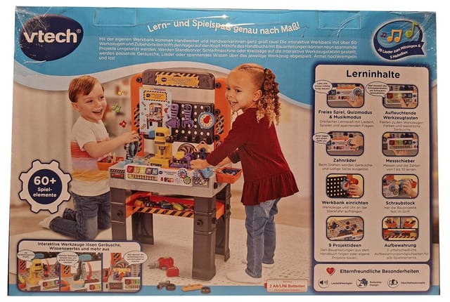 Vtech® Werkbank VTech Meine interaktive Werkbank – Spielset mit Werkzeugen, Licht- und