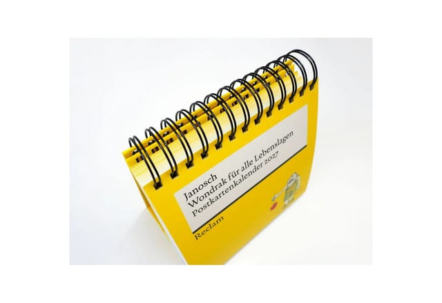 Tischkalender Wondrak für alle Lebenslagen. Postkartenkalender 2027