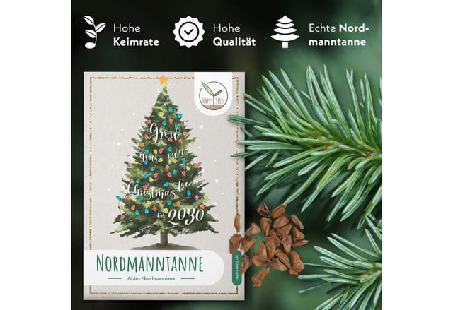 HappySeed Blumensamen Nordmanntanne Samen - Abies nordmanniana, Blumen